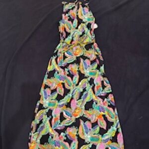 NEW WITH TAGS!  $156 Trina Turk Belted Maxi Dress w/ pockets, Medium, # TT6AK35